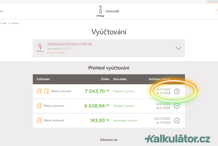 Innogy - kde najdu fakturu